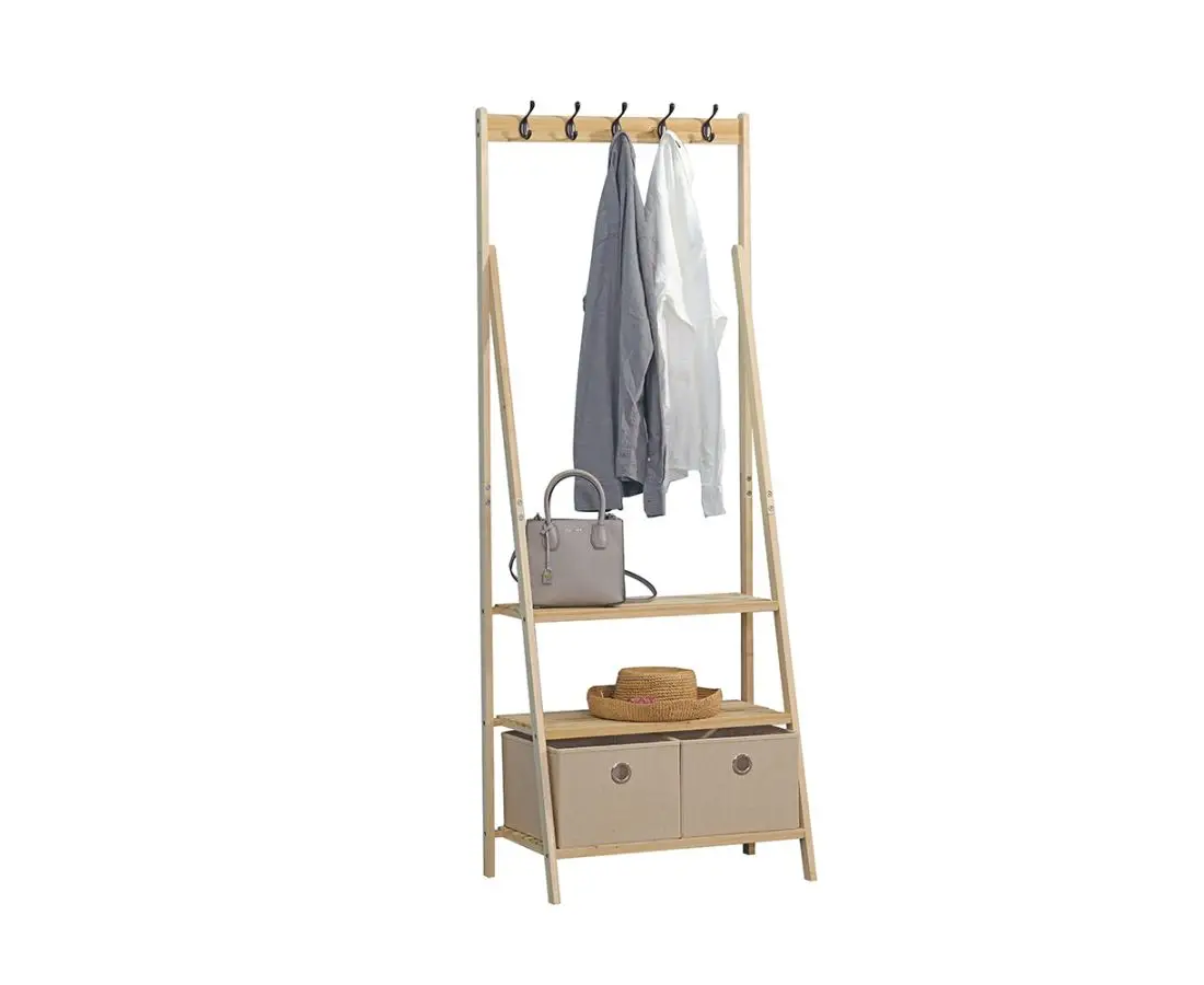 დასადგამი თარო საკიდით V2 - MH194001 (NATURAL) 67X40.5X175.5