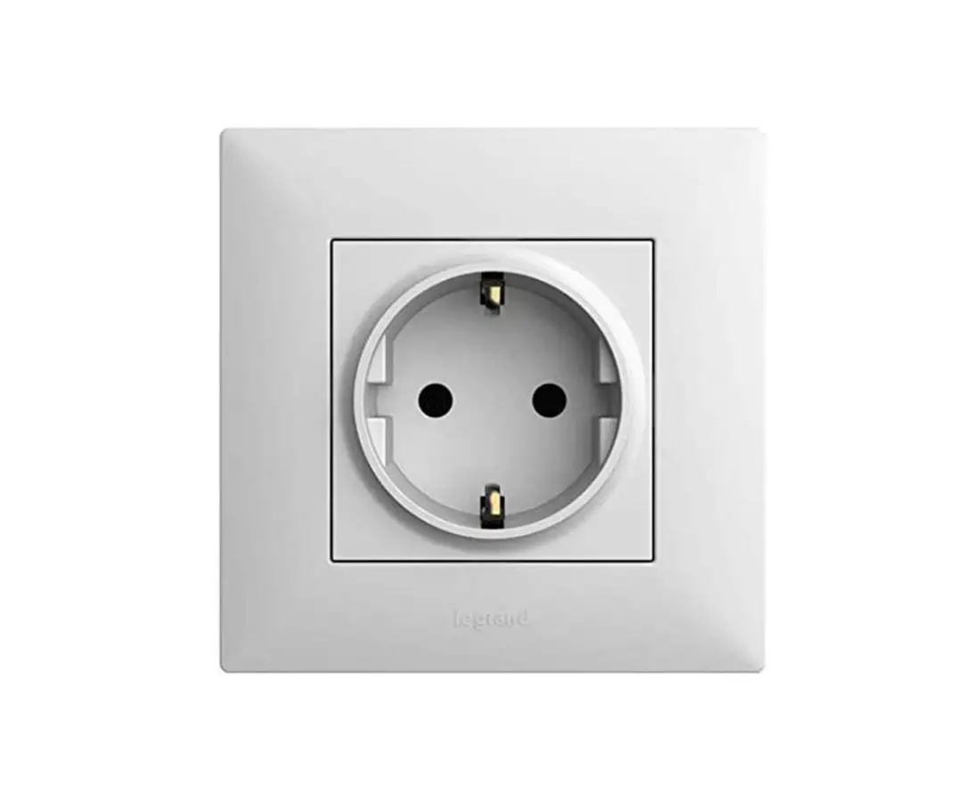 Rosette with grounding (white) 768114
