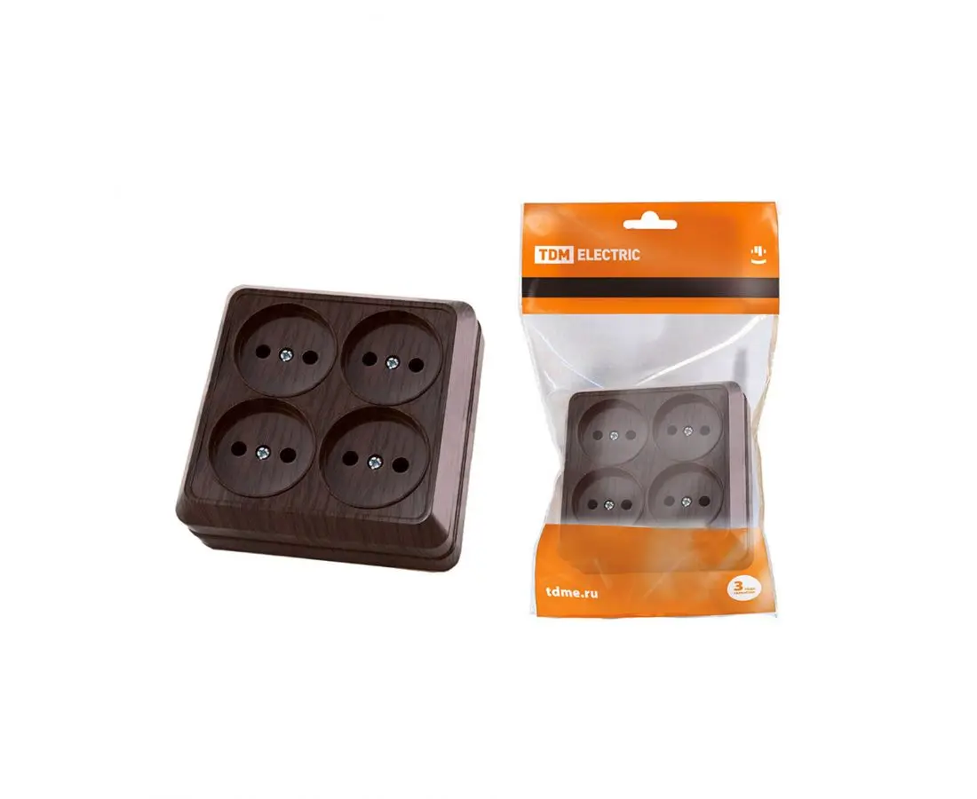 4-pin external socket 10A (brown) SQ1801-0320 TDM