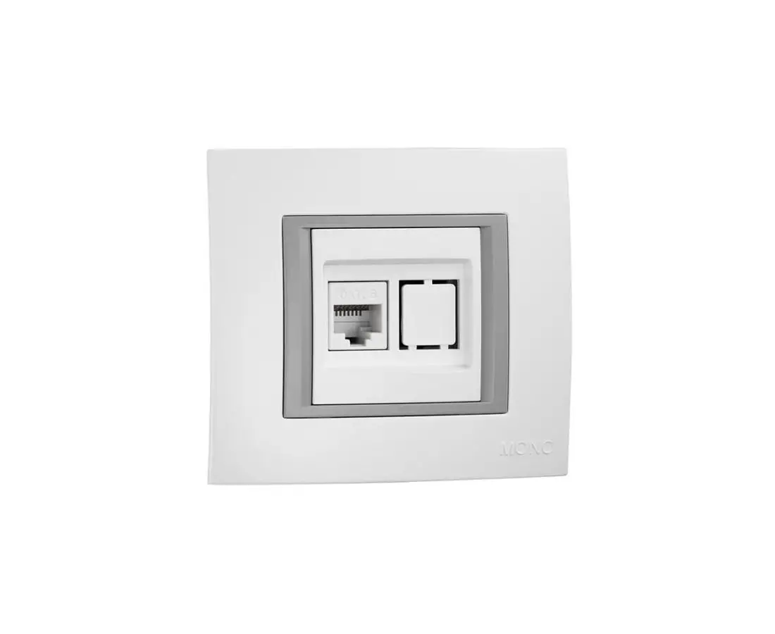 Розетка CAT6 MONTE белая - 105-010104-125