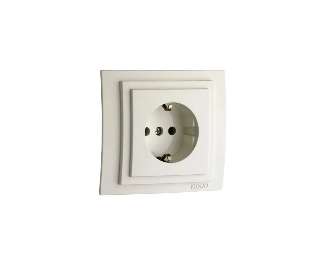 Mono Electric Larissa 103-171721-117 single socket in cream color