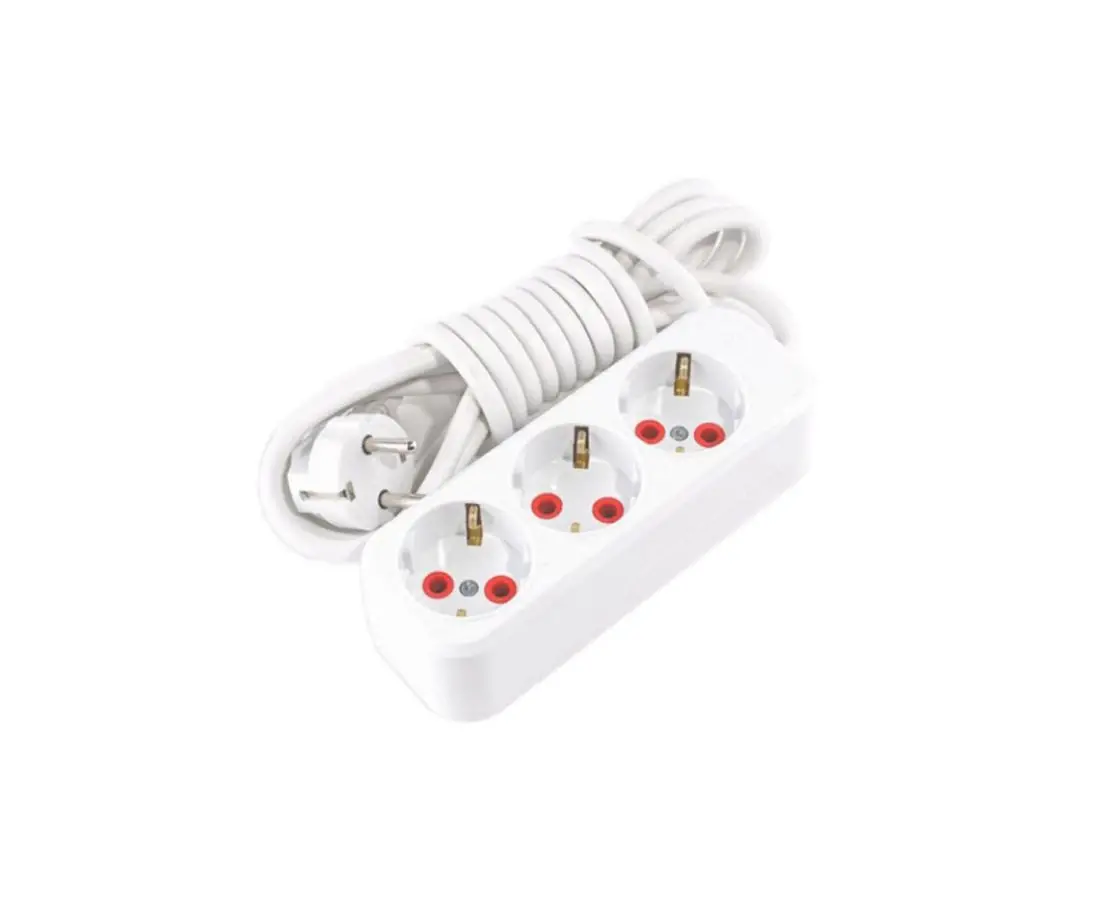 AY-KA household electrical extension cord with 3 sockets and a 3-meter