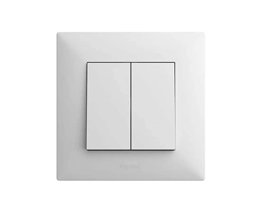 Двойной переключатель (белый) 768106