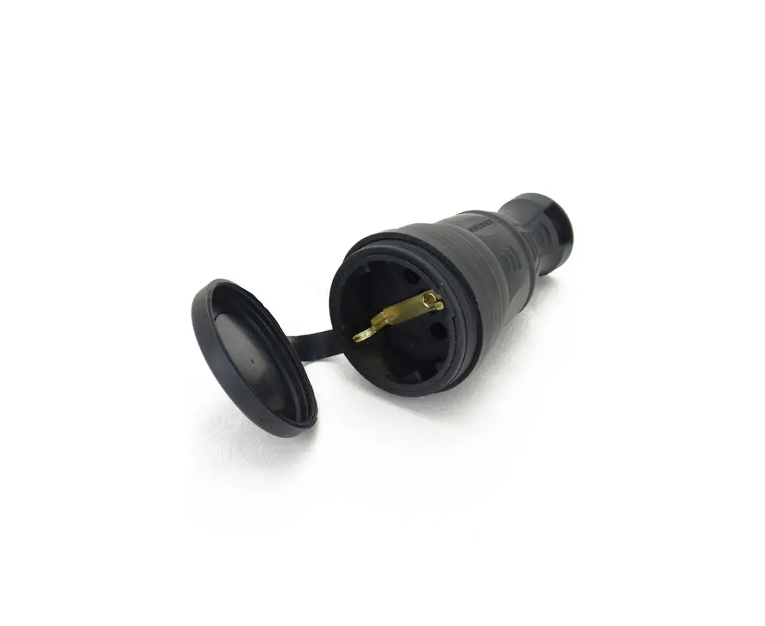 Rubber female plug with grounding - 55 117 00 AY-KA