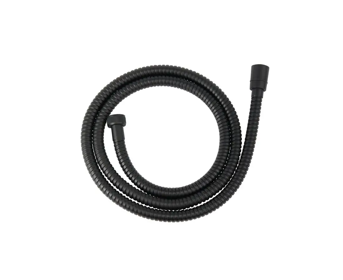 Shower pipe steel, black 150cm W33