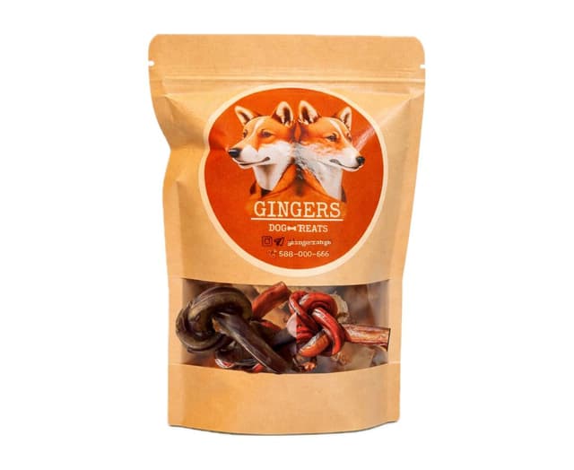 Gingers Лакомство для собак Бычьи корни (100g) — 1