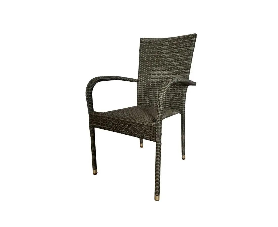 Стул из ротанга R-01- серый