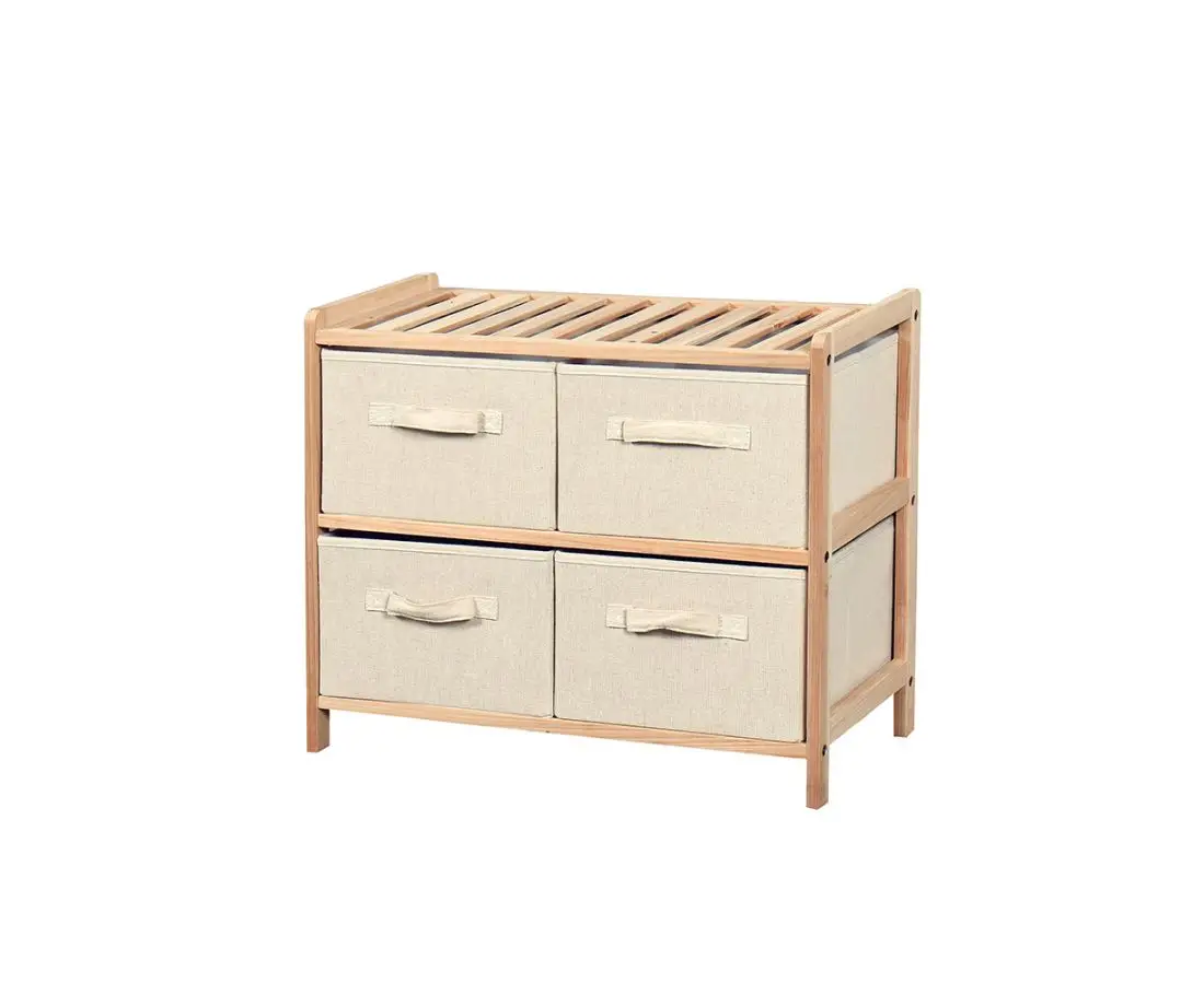 Тканевый комод с 4 ящиками MH11037CF 59X28X50 CM