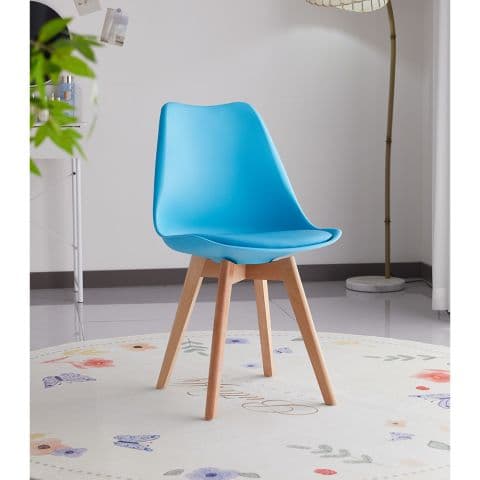 Стул для гостиной XS-C6106 (синий 60125) синий - Фото 2