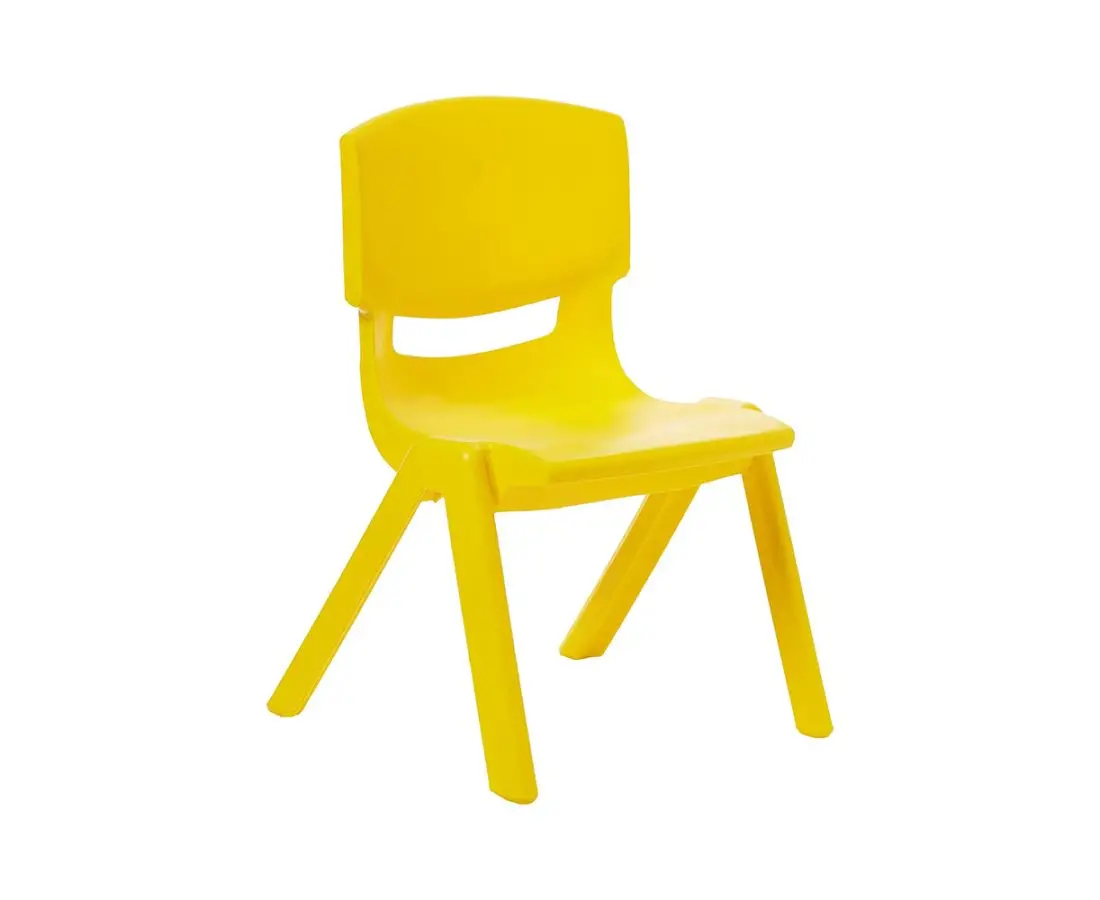 Стул пластиковый детский большой СИРИН желтый
