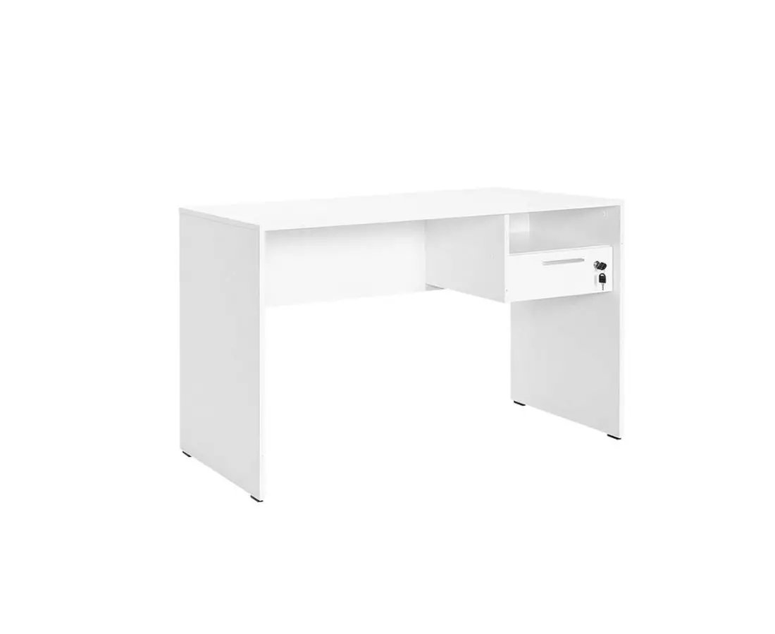 Стол офисный CMS-510-DD-1 (белый) 120х60х75