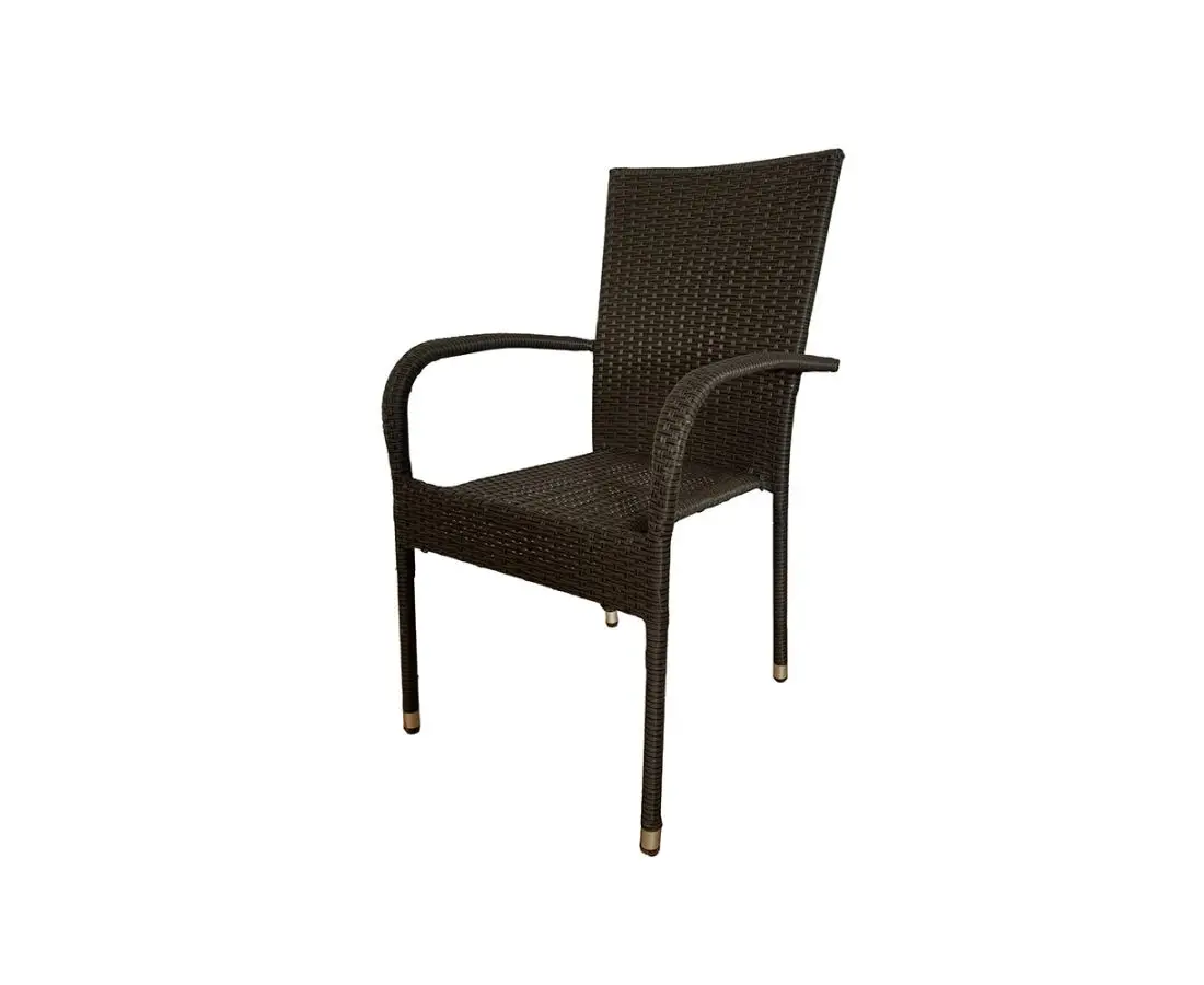 Стул из ротанга R-01- Темно-коричневый
