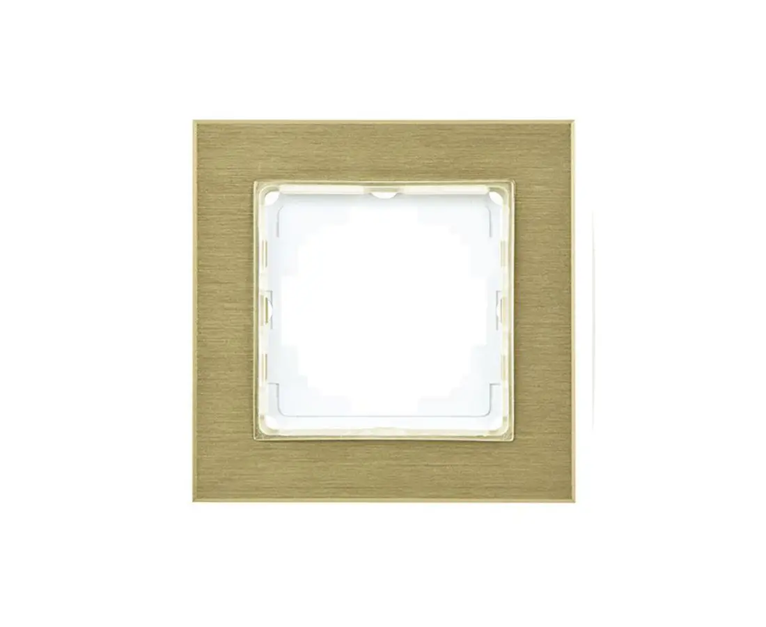 Алюминиевая одинарная рамка allegra gold - 25AN0091