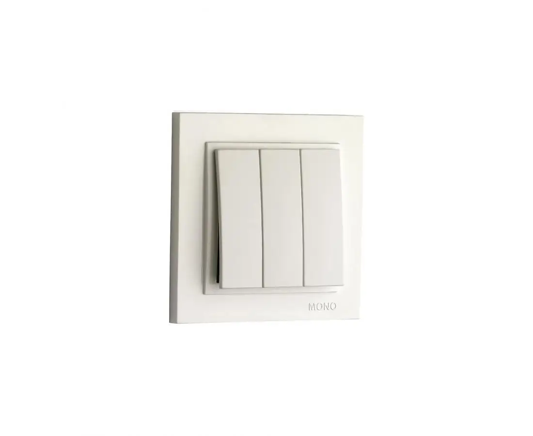 Three-Gang Light Switch Mono Electric Despina