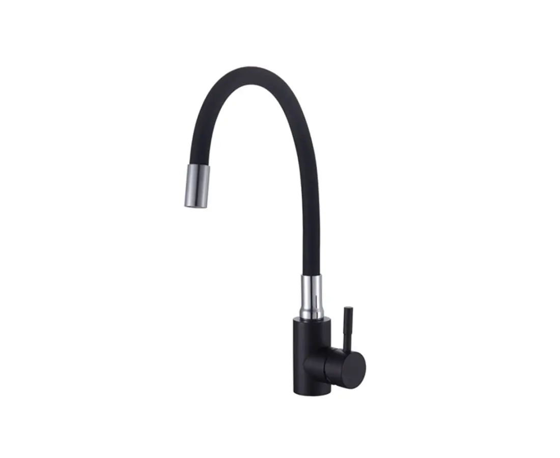 Смеситель кухонный KETTLER-15916 KT3047SB-10 Black Flexibl