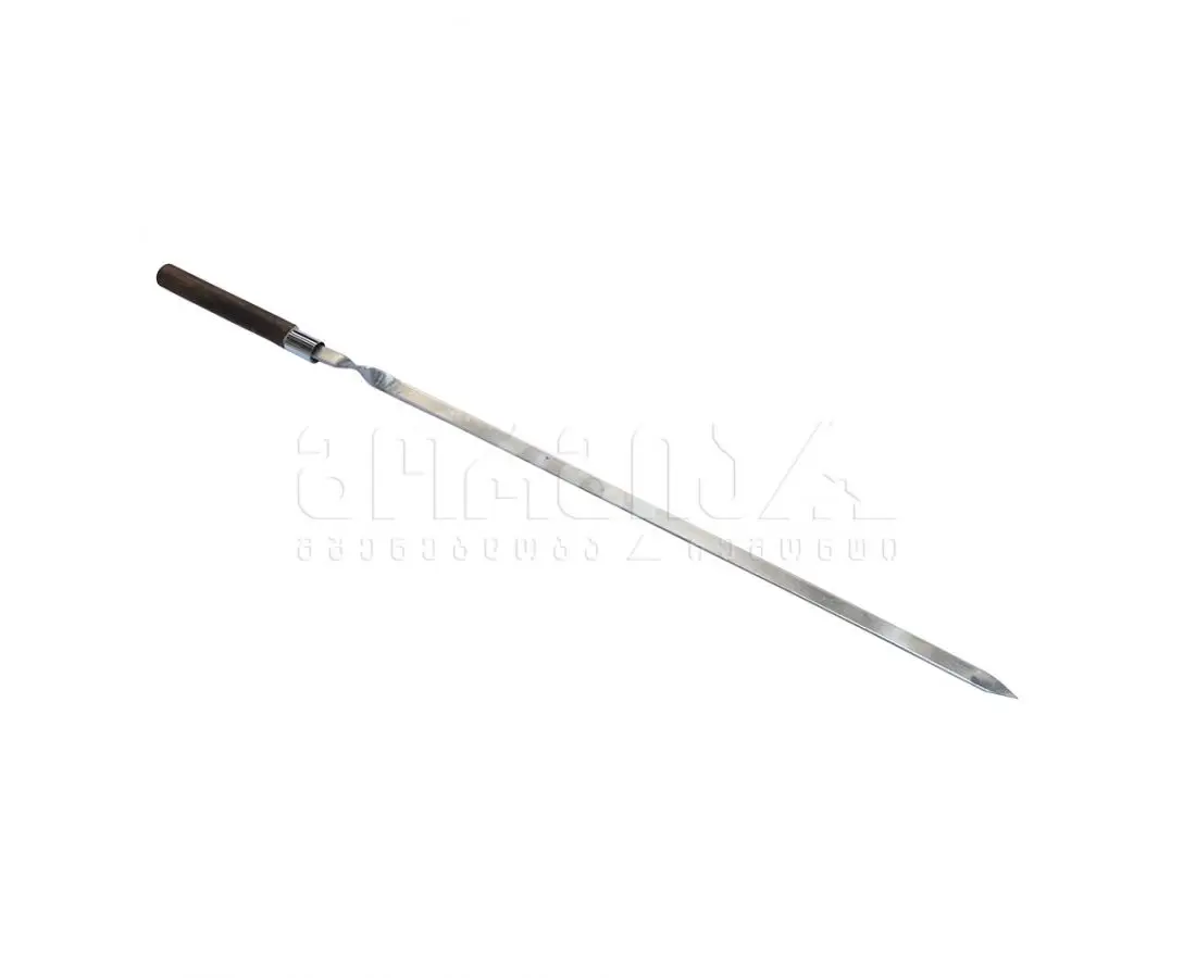 skewer with a wooden handle